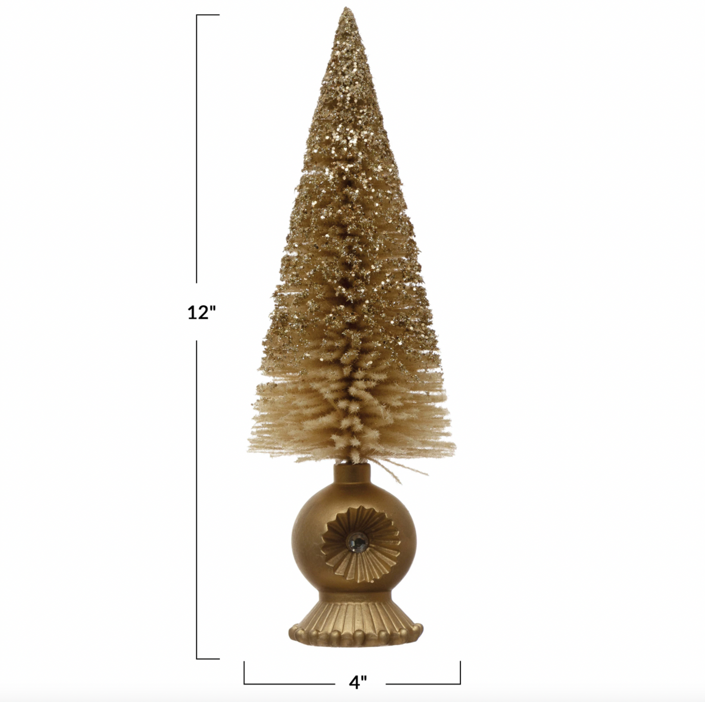 Bottle Brush Tree with Glitter