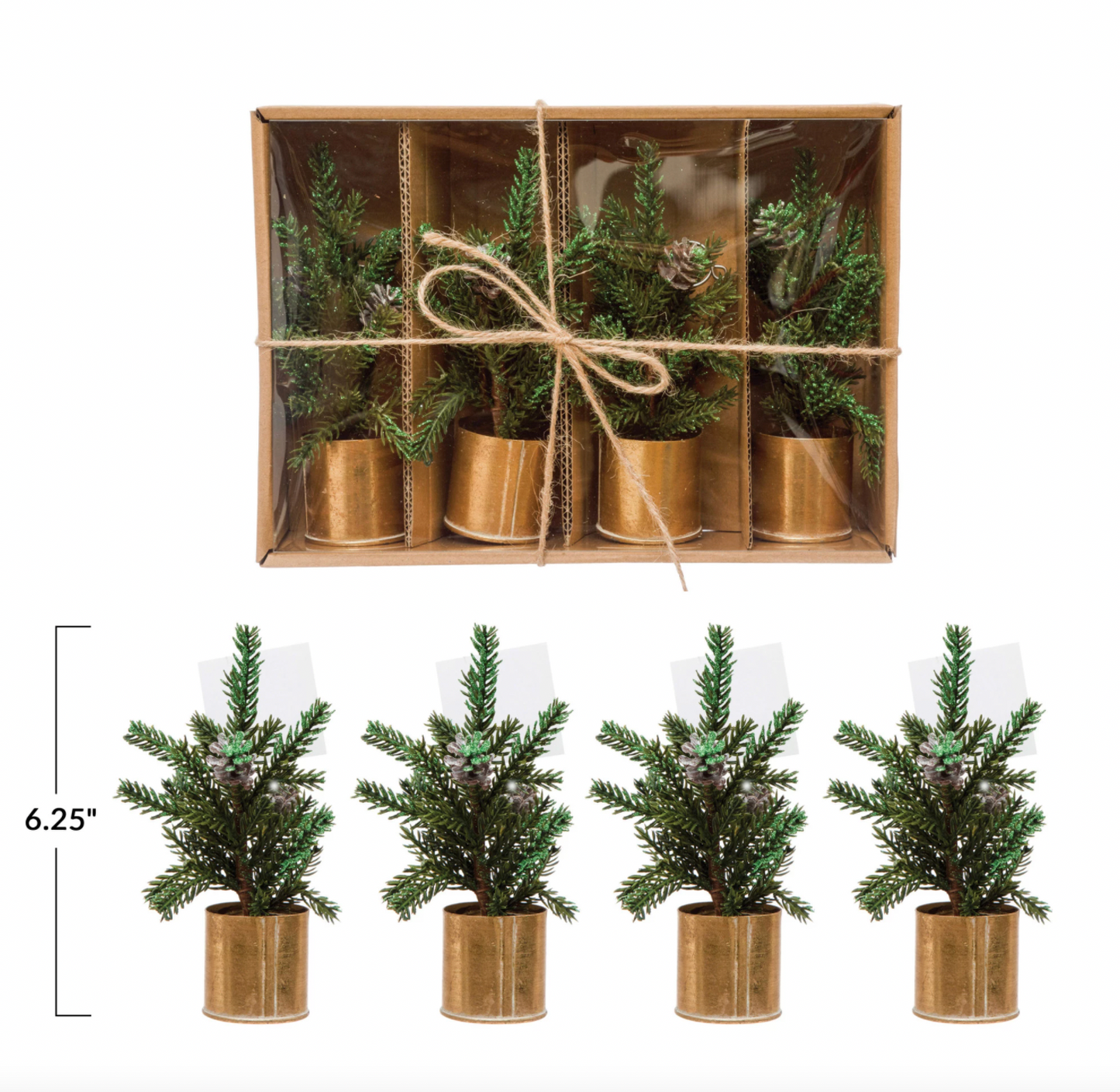 Faux Pine Tree Set // Card Holders
