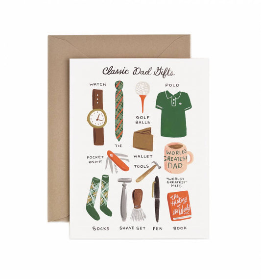 Classic Dad Gifts Greeting Card