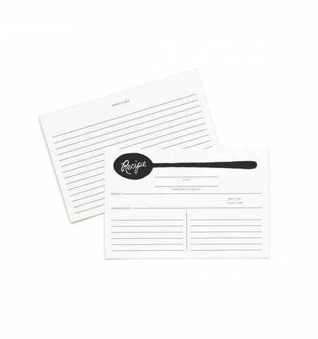 Charcoal Spoon Recipe Cards