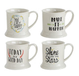 Inspirational Stoneware Mug, 4 Styles