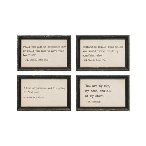 Whimsical Framed Quotes