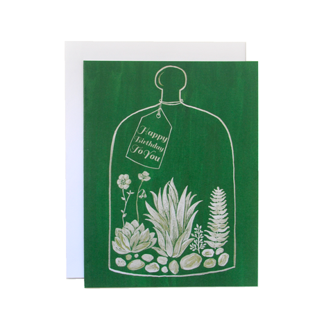 Terrarium Birthday Card