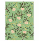 Emerald Peonies Wrapping Sheets