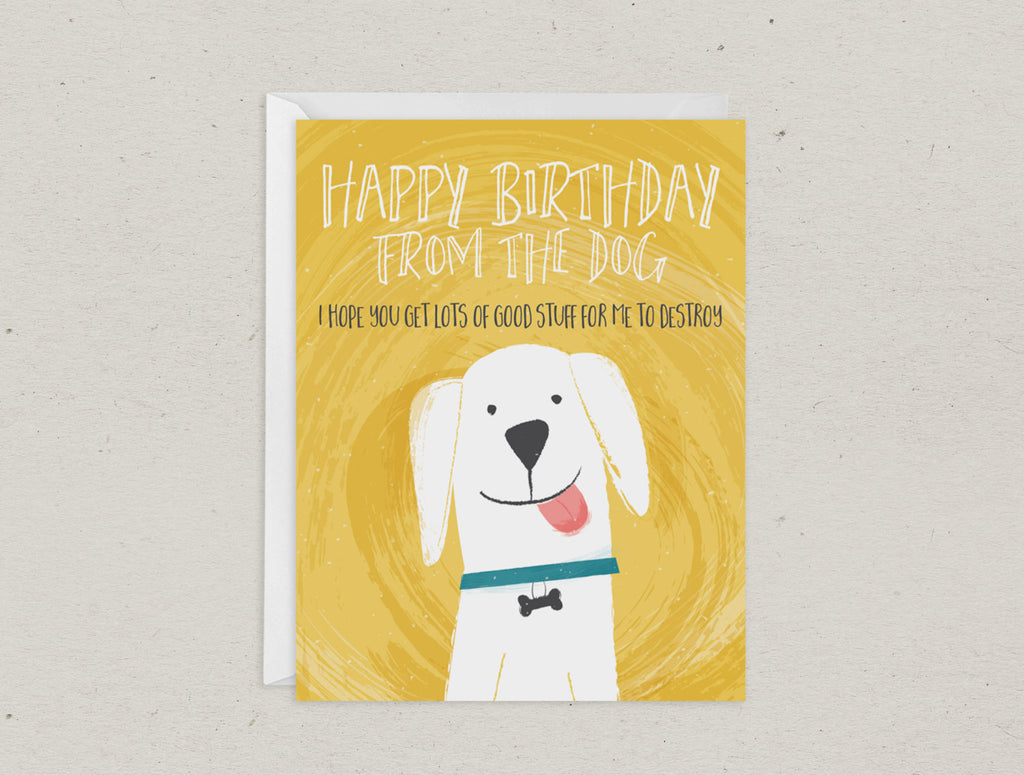 From The Dog Birthday Greeting Card