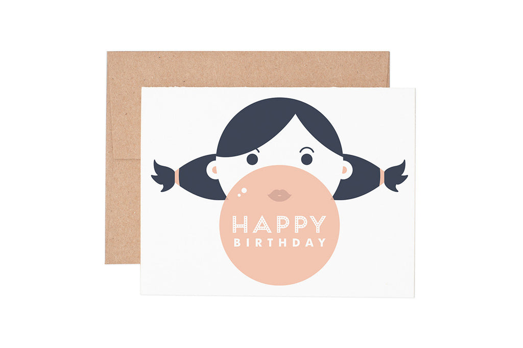 Bubble Gum Birthday Greeting Card