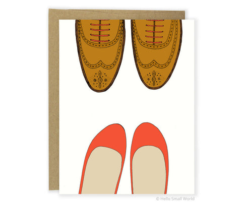 Lover's Shoes Greeting Card