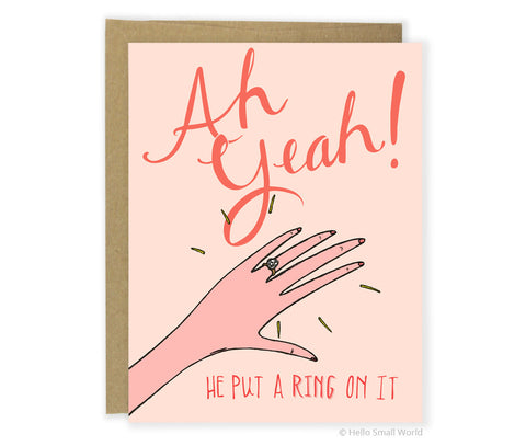 Ah Yeah! Greeting Card