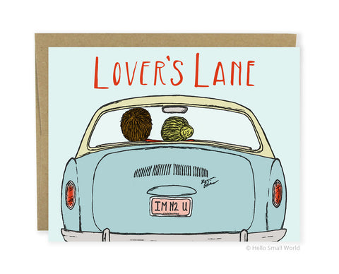 Lovers Lane Greeting Card