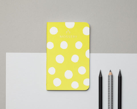 Lemon Polka Pocket Notebook