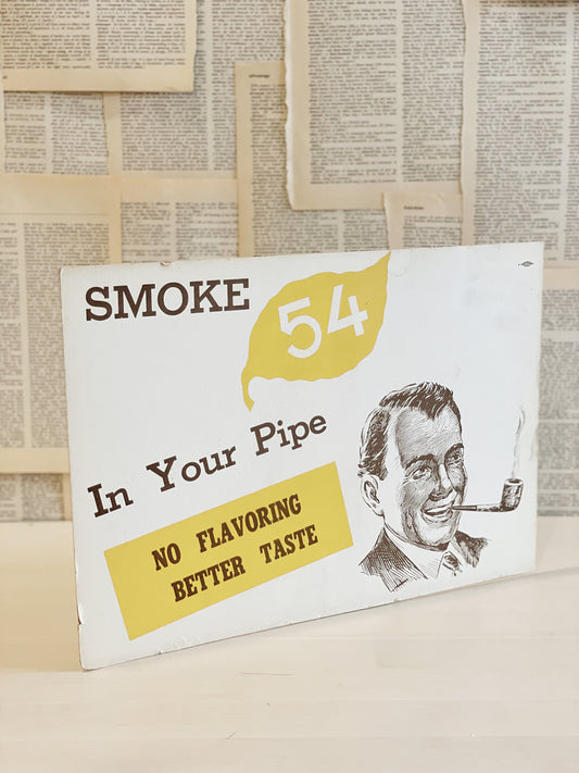 Vintage Counter Stand Up Advertisement - Pipe Tobacco