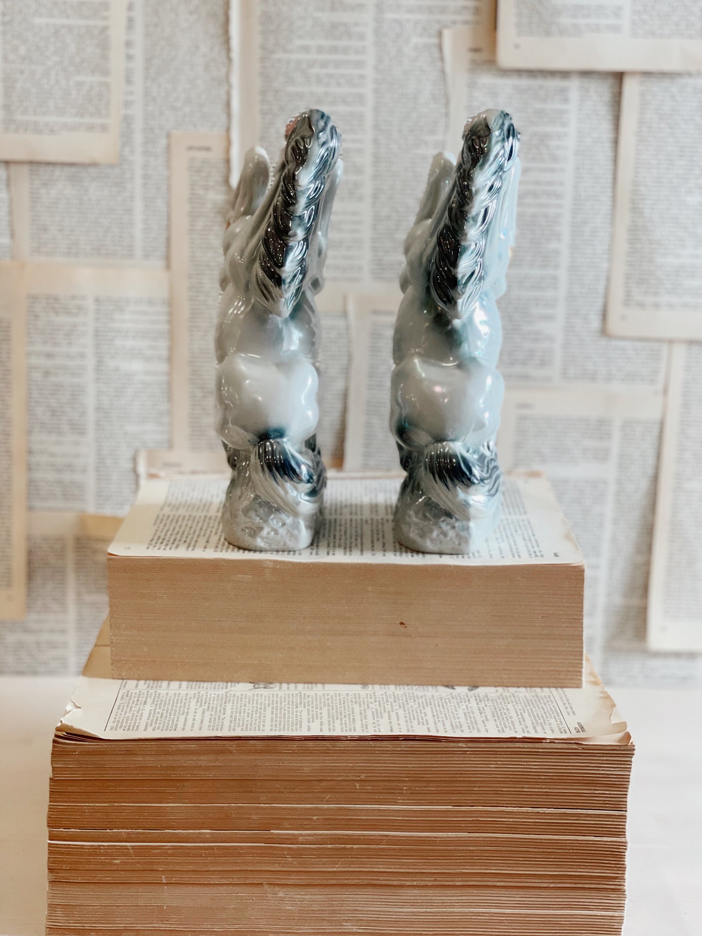 Vintage Matching Horses // Mantel Piece