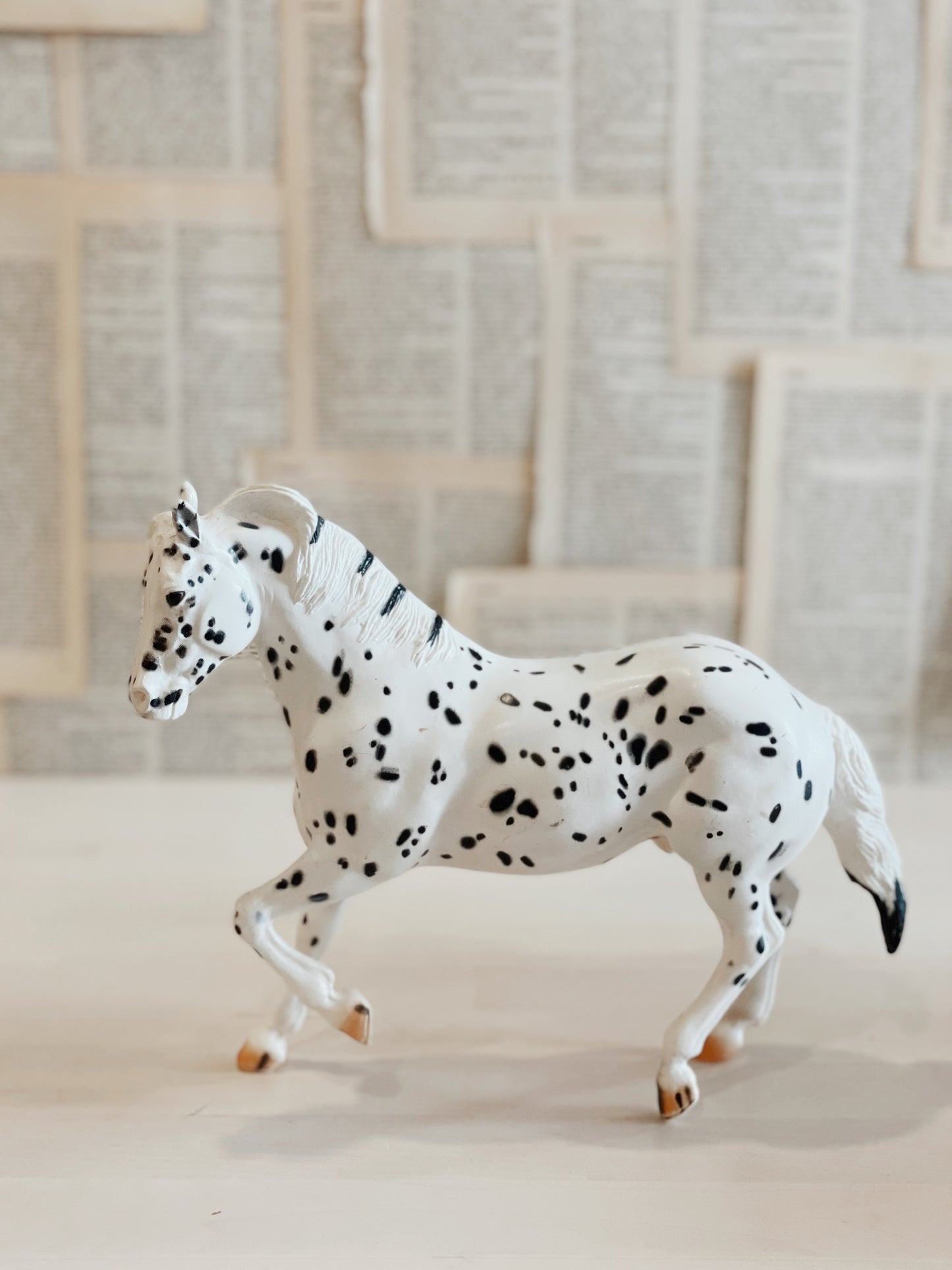 Large Plastic Vintage Horses -Set Of Three