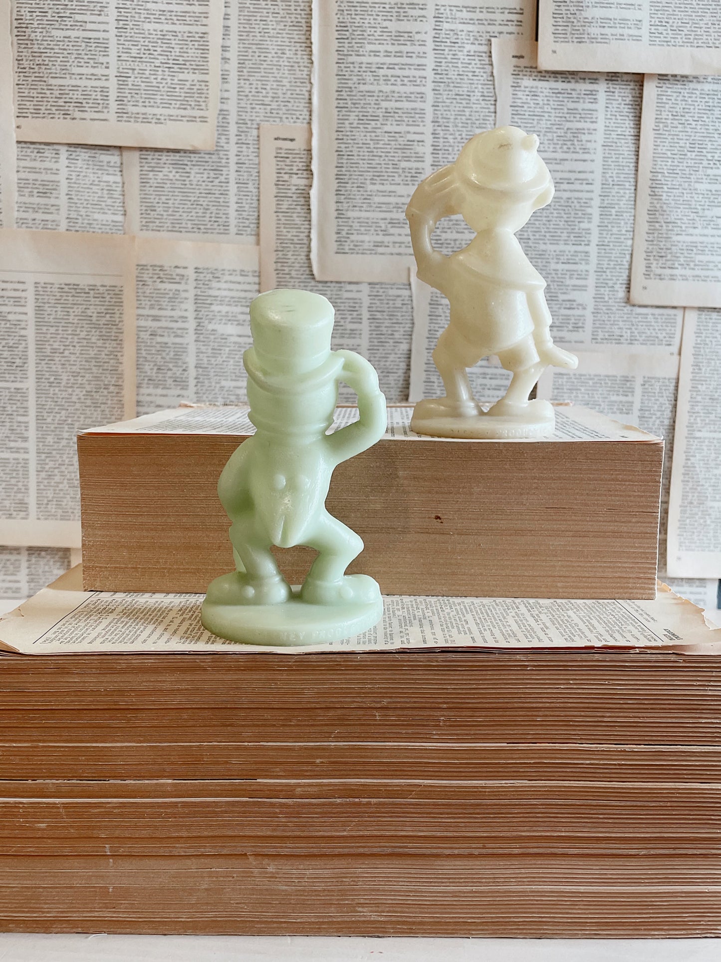Vintage Walt Disney Productions Figures // Pinocchio // Jiminy Cricket