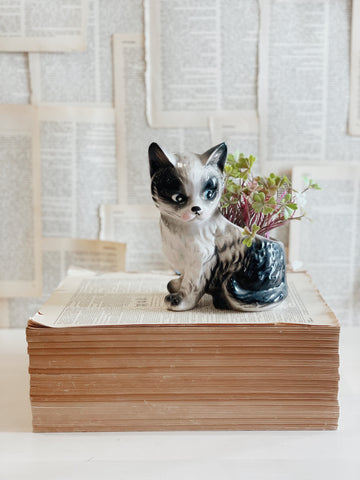 Vintage Cat Planter