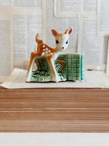 Vintage Deer Planter // Fawn