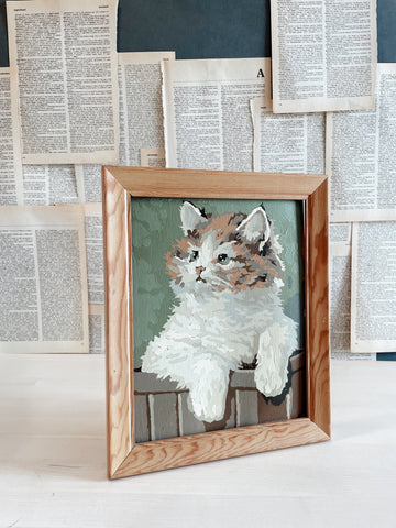 Vintage Kitty Paint By Number
