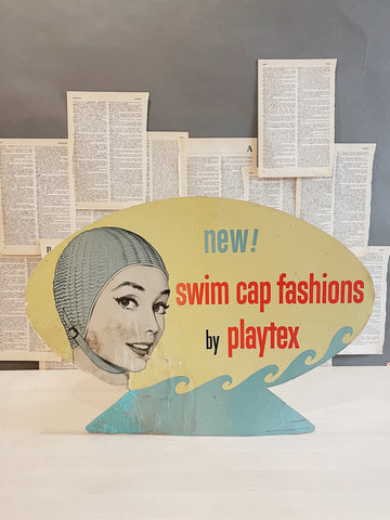 Vintage 1950’s Advertising - Playtex - Swim Caps