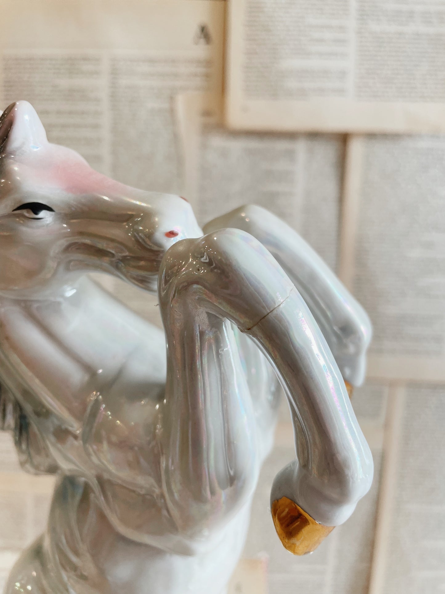Vintage Matching Horses // Mantel Piece