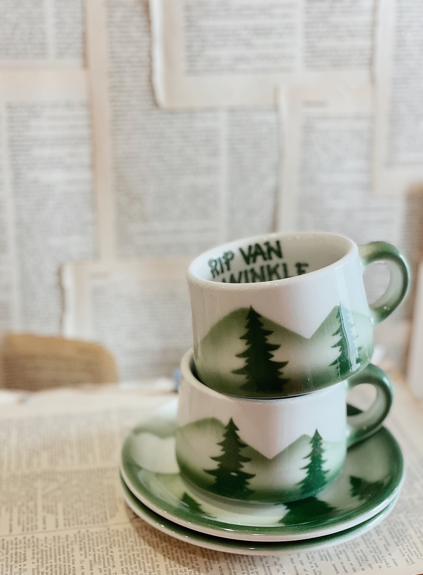 Vintage Rip Van Winkle Cup and Saucer // Seattle // Oregon //