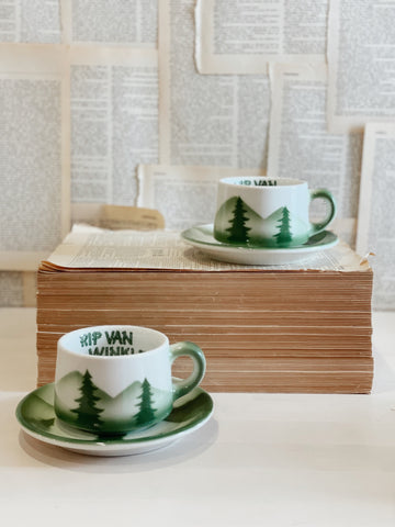 Vintage Rip Van Winkle Cup and Saucer // Seattle // Oregon //