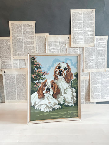 Vintage Cocker Spaniel Paint By Number