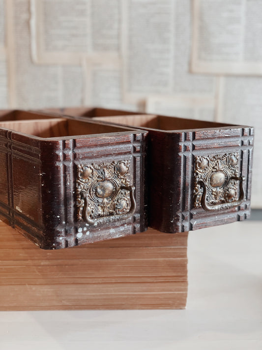 Vintage Sewing Cabinet Drawers